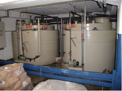 Chemikalien Lagertank