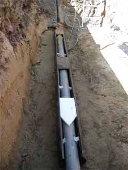 Schutzrohre für Gas- und Wasserleitungen