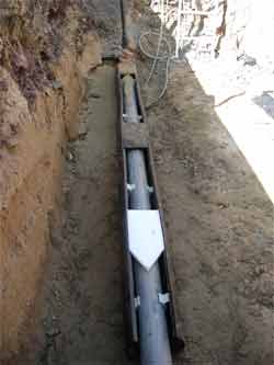 Schutzrohre f�r Gas- und Wasserleitungen